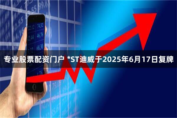 专业股票配资门户 *ST迪威于2025年6月17日复牌